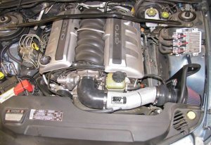 Pontiac GTO Performance Air Intake - K&N Engineering - Typhoon Short Ram - Polished - 2005
